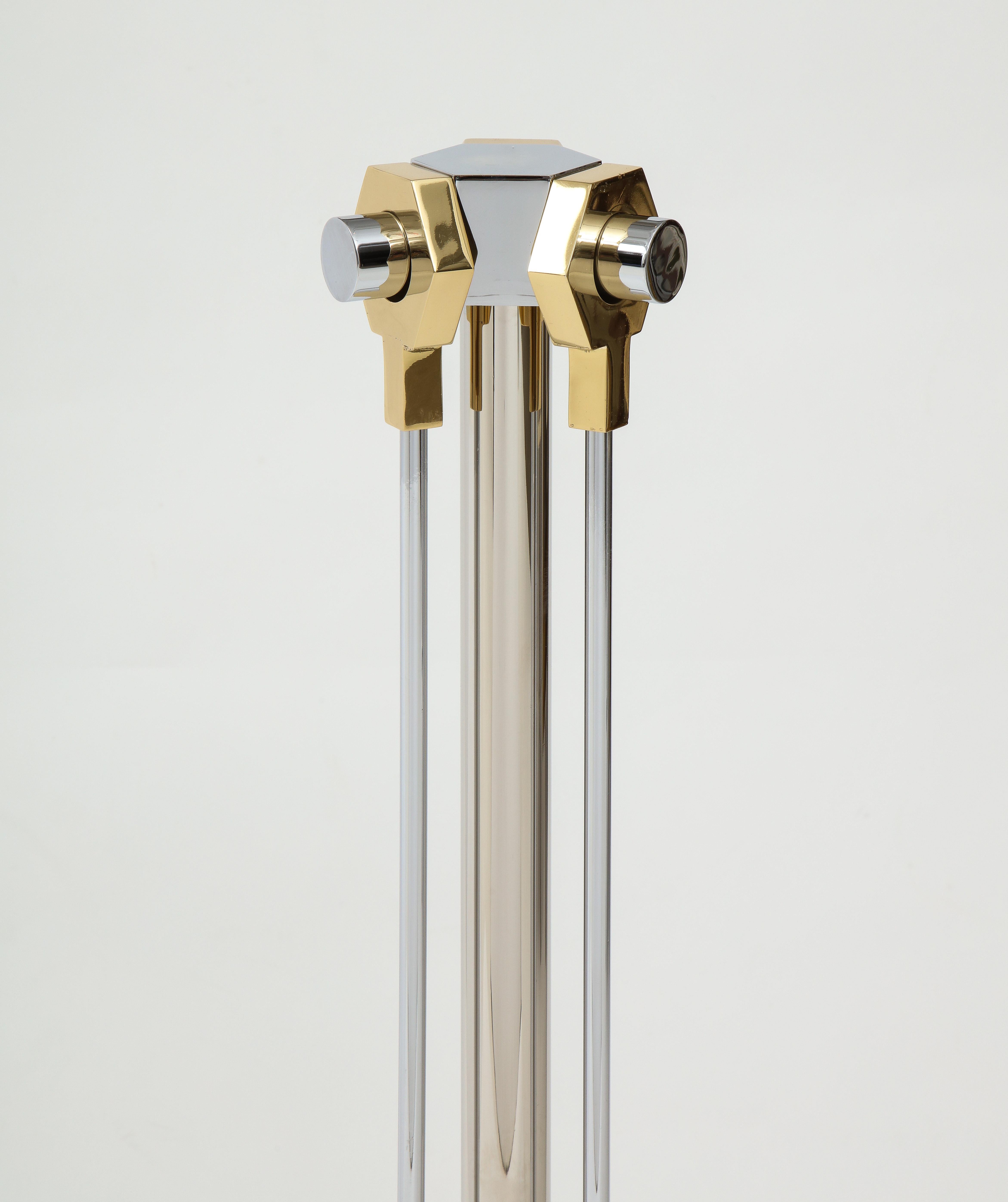 Danny Alessandro Steel and Brass Fireplace Tools 1