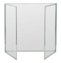 Danny Alessandro Style Tri-fold Chrome Fire Screen
