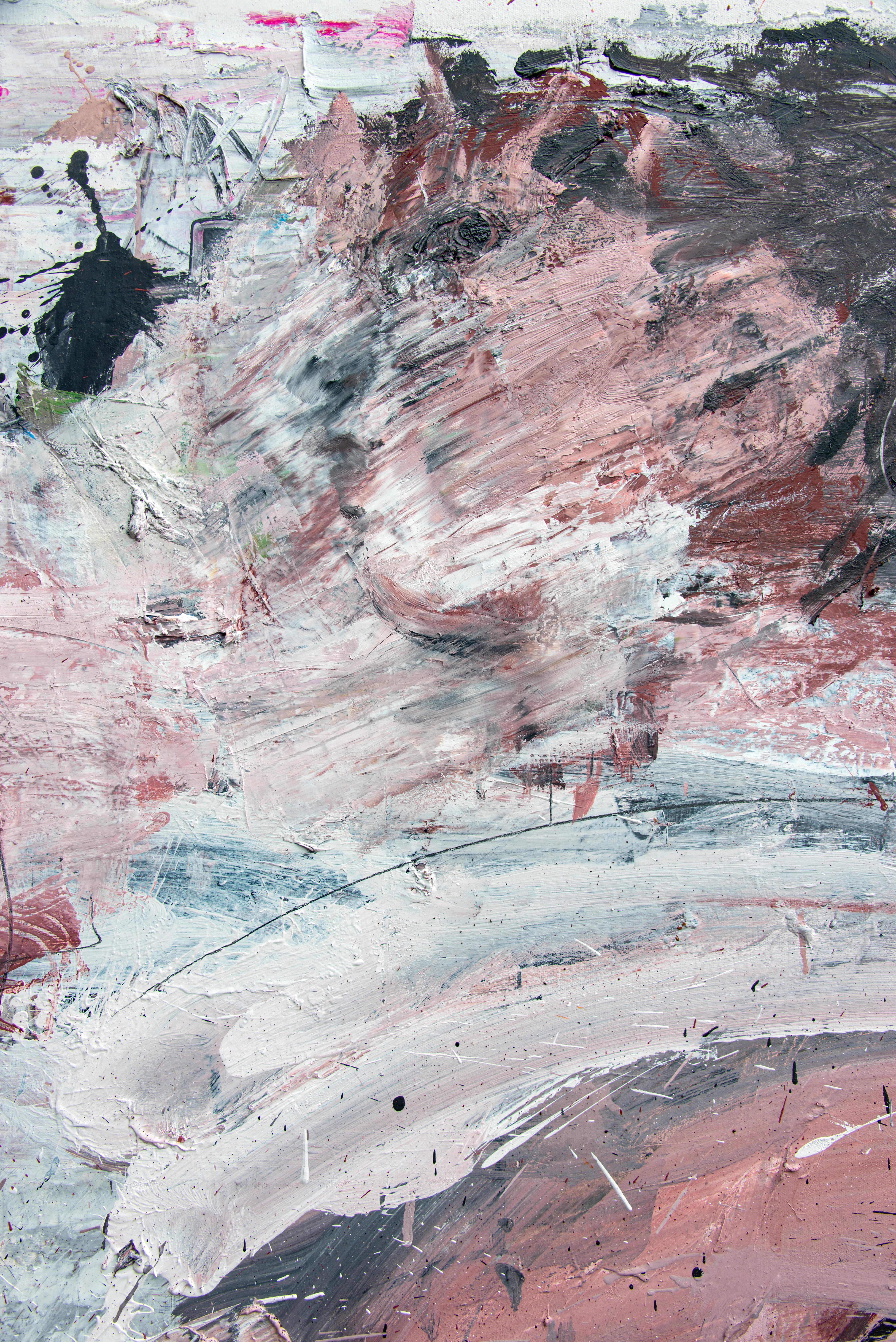 ABSTRACT Farben Kunstwerk Körper Pastell Contemporary Artist Danny Avidan NEW Large im Angebot 2