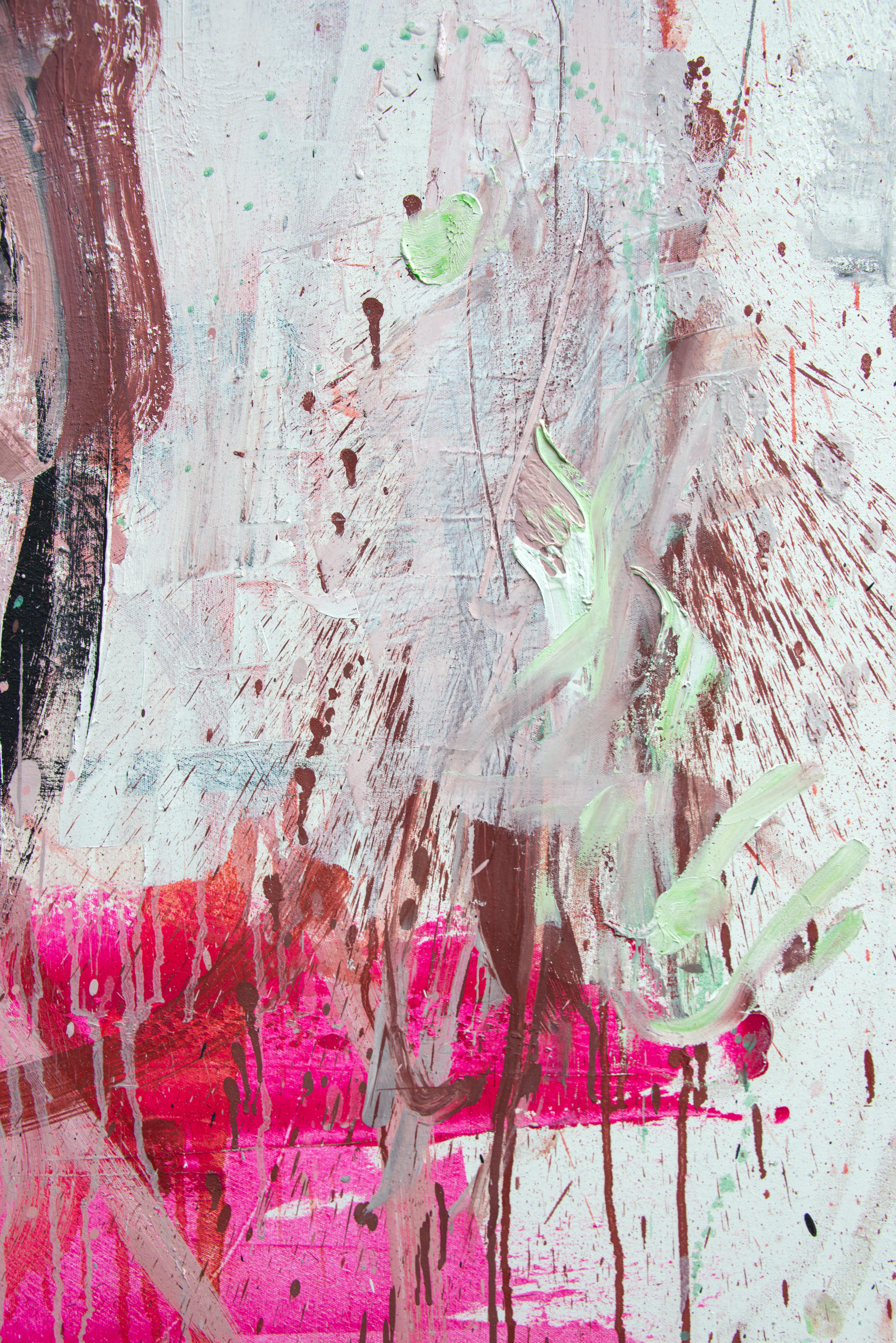 ABSTRACT Farben Kunstwerk Körper Pastell Contemporary Artist Danny Avidan NEW Large im Angebot 4