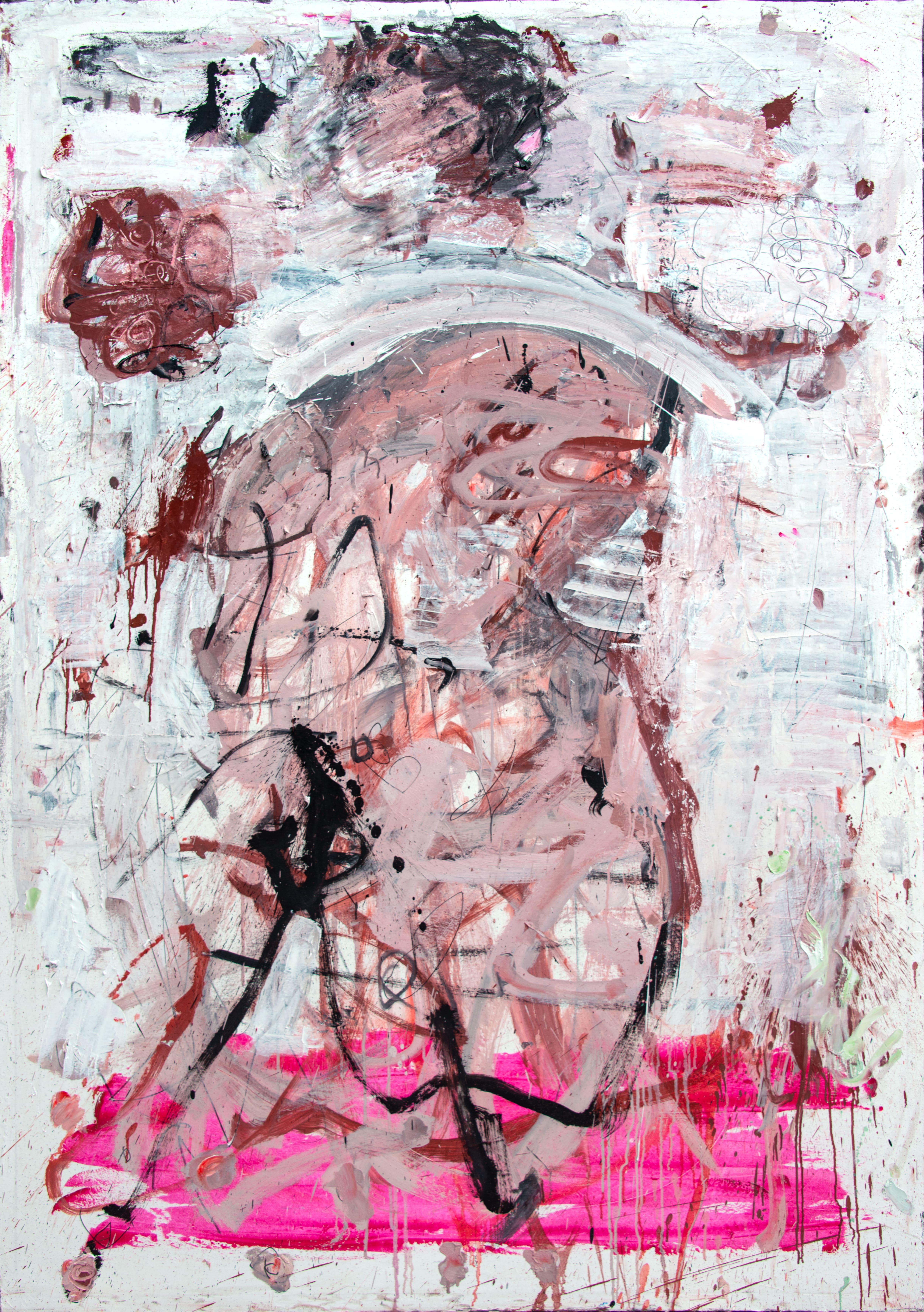 ABSTRACT Colores Obra de Arte Cuerpo Pastel Artista Contemporáneo Danny Avidan NUEVO Grande