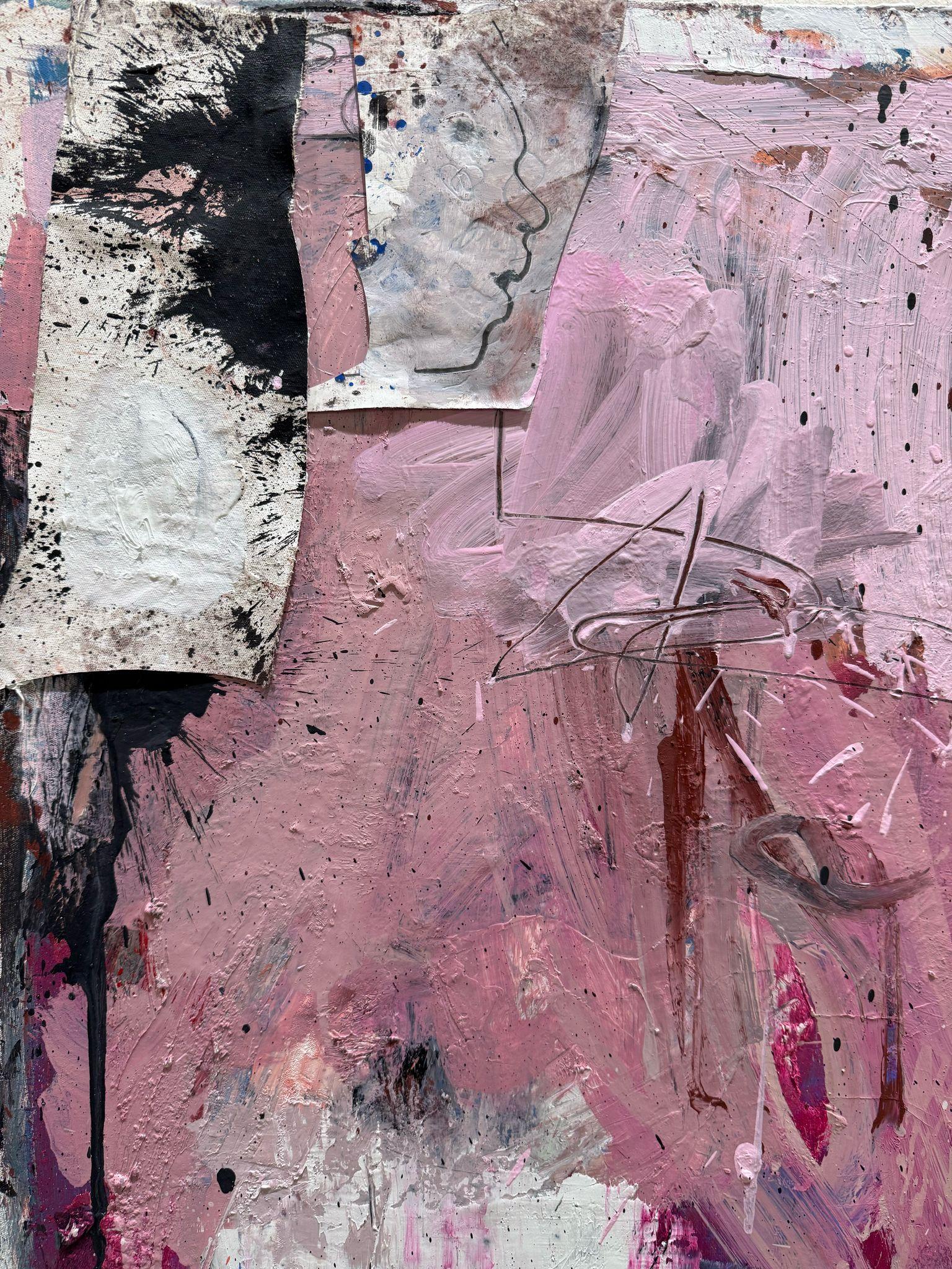 ABSTRACT Farben Kunstwerk Körper Pastell Formen Contemporary Künstler Danny Avidan – Painting von Danny Avidan 