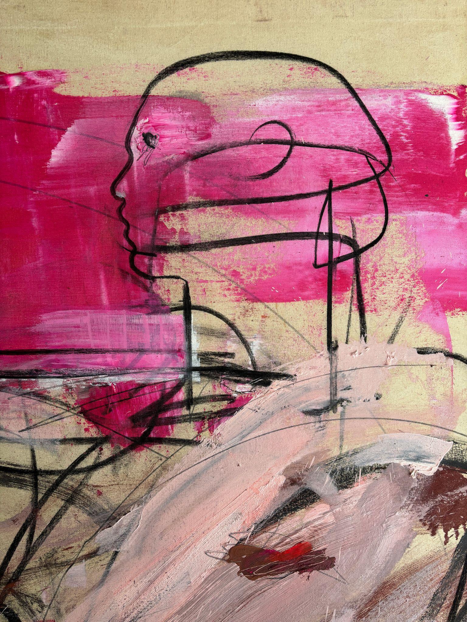 ABSTRACT Colors Body Forms Contemporary Artist Danny Avidan NEW Large For Sale 1