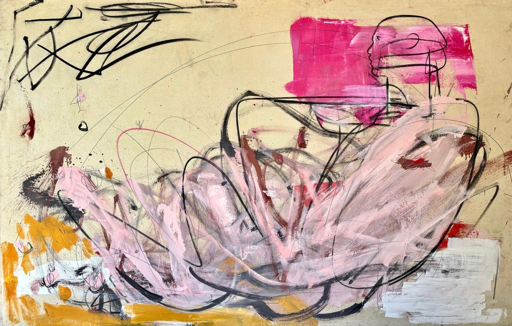 ABSTRACT Colors Body Forms Artista contemporaneo Danny Avidan NUOVO Grande