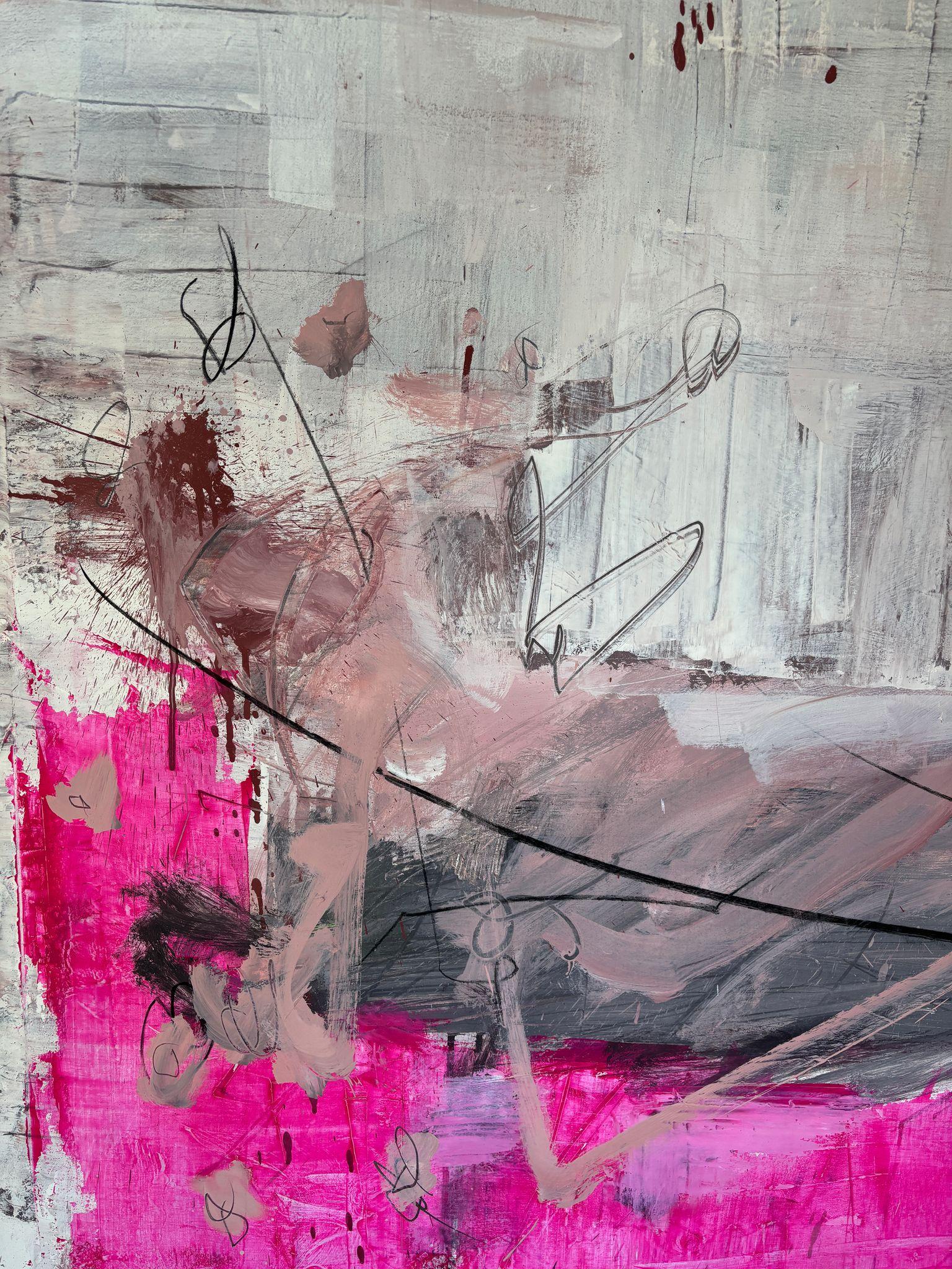 ABSTRACT Colors Pastel Body Forms Contemporary Artist Danny Avidan NEW Large For Sale 1