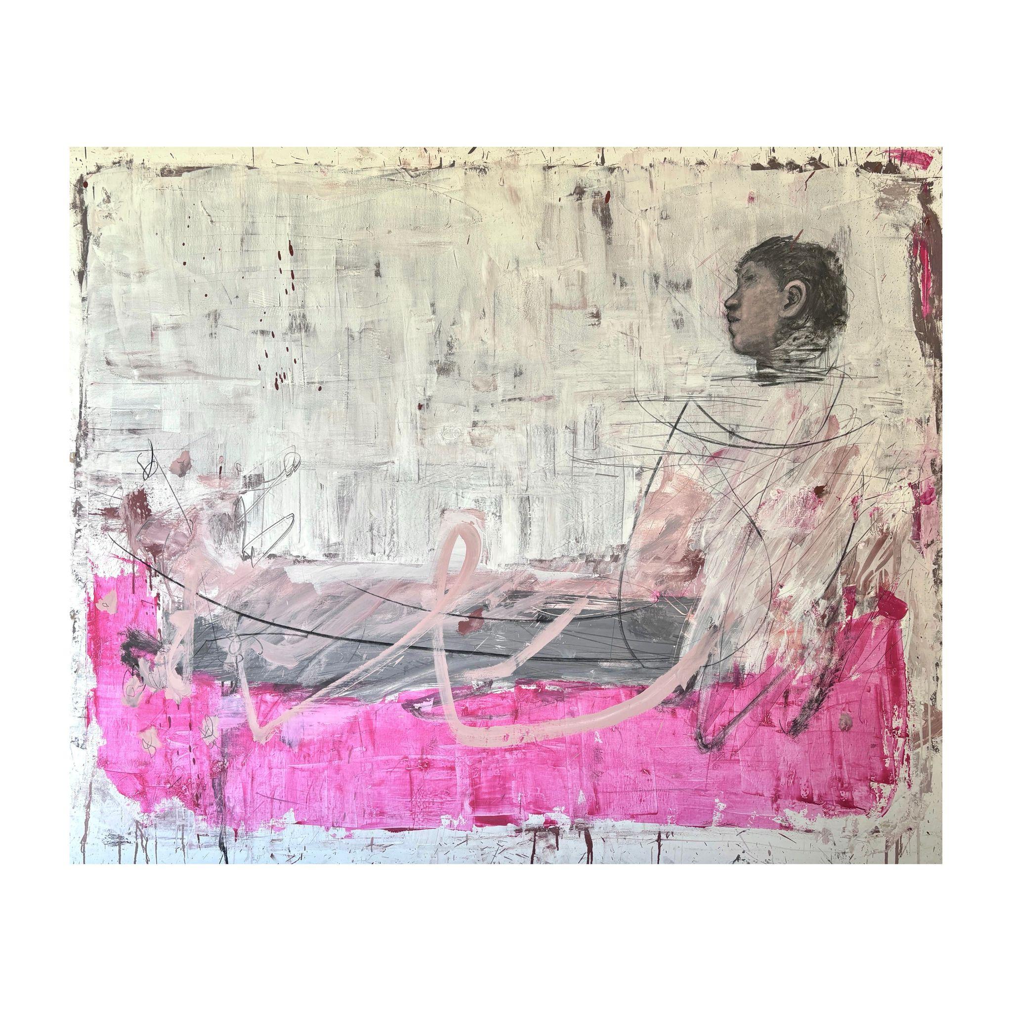 ABSTRACT Colors Pastel Body Forms Contemporary Artist Danny Avidan NEW Large For Sale 4