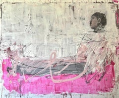 ABSTRACT Colors Pastel Body Forms Contemporary Artist Danny Avidan NEW Large