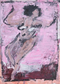 Abstract Painting of Body Forms, Contemporary, 100x80 cm, New Danny Avidan