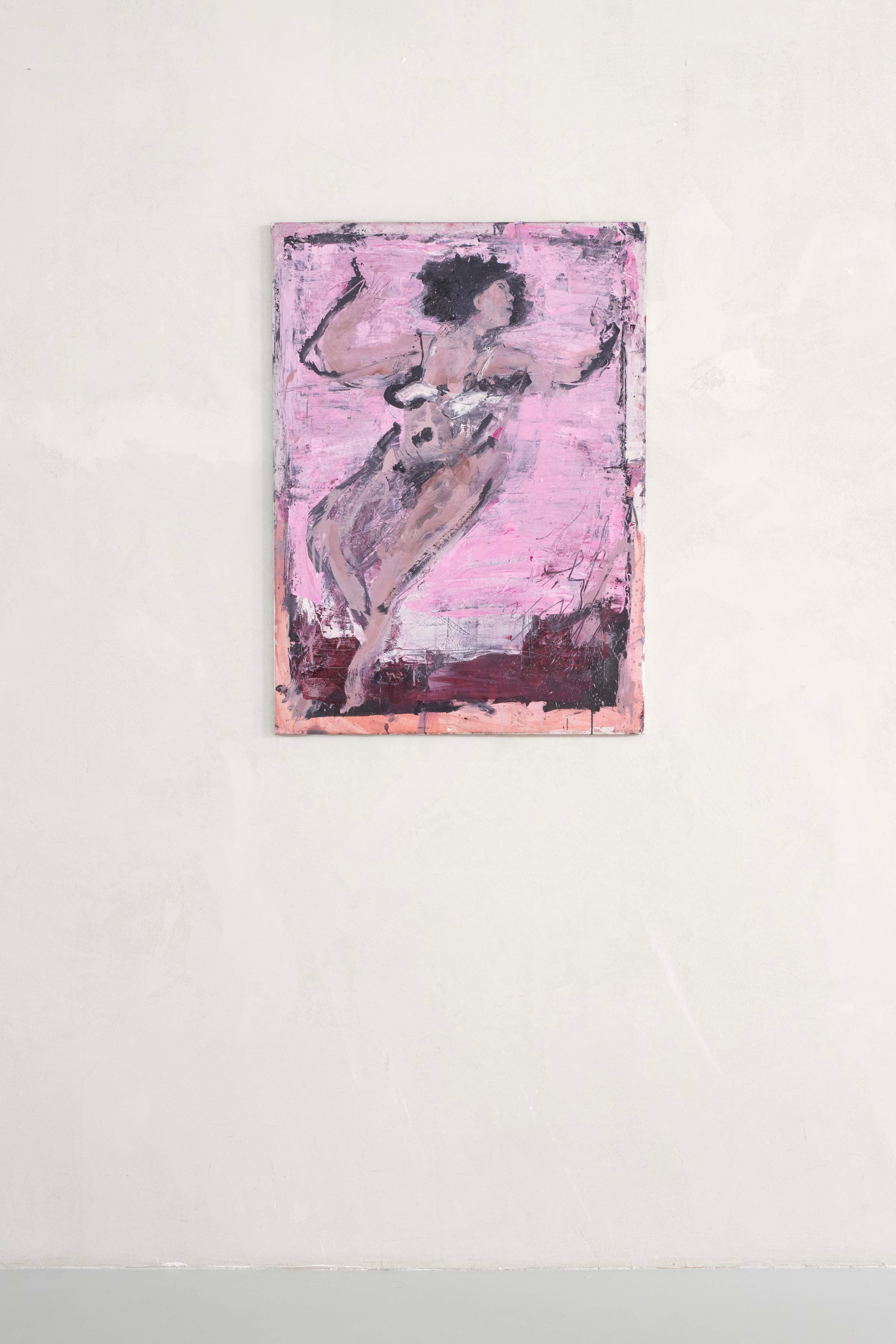 Abstract Painting of Body Forms, Contemporary, 100x80 cm, New Danny Avidan