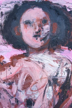 ABSTRACT Couleurs Rose Artwork Body Forms Contemporary Artist Danny Avidan Large