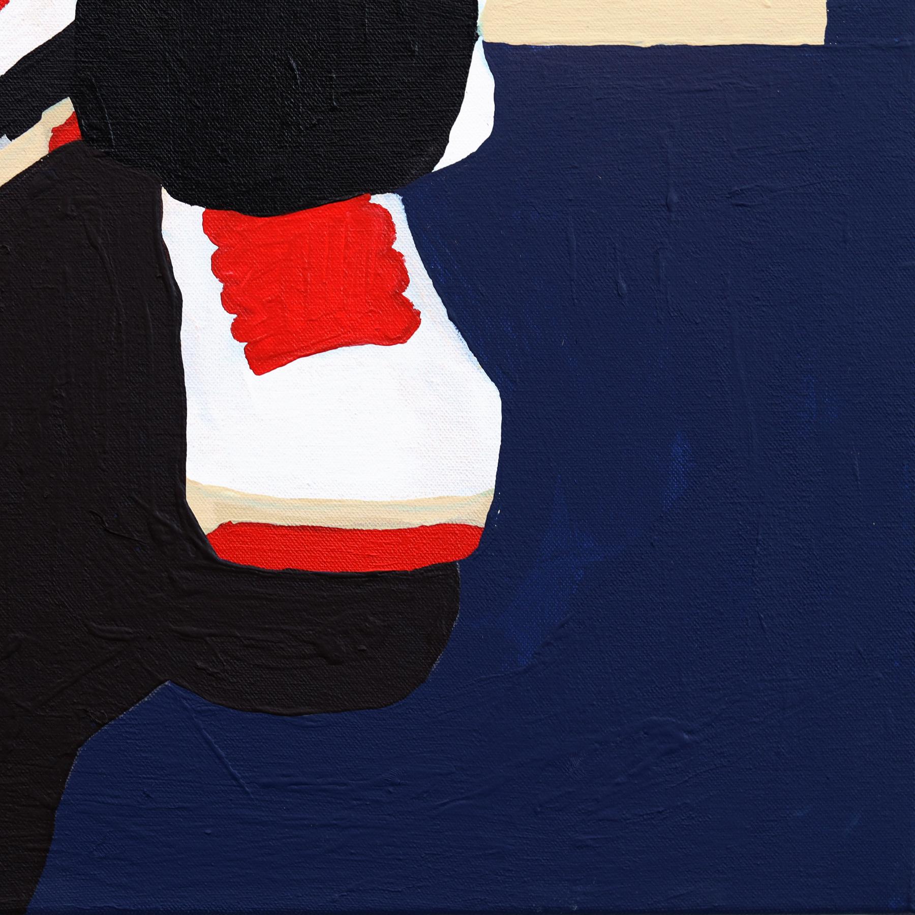 A Trophy my City - Zeitgenössisches figuratives Sportkunstwerk in Farbe getaucht im Angebot 3