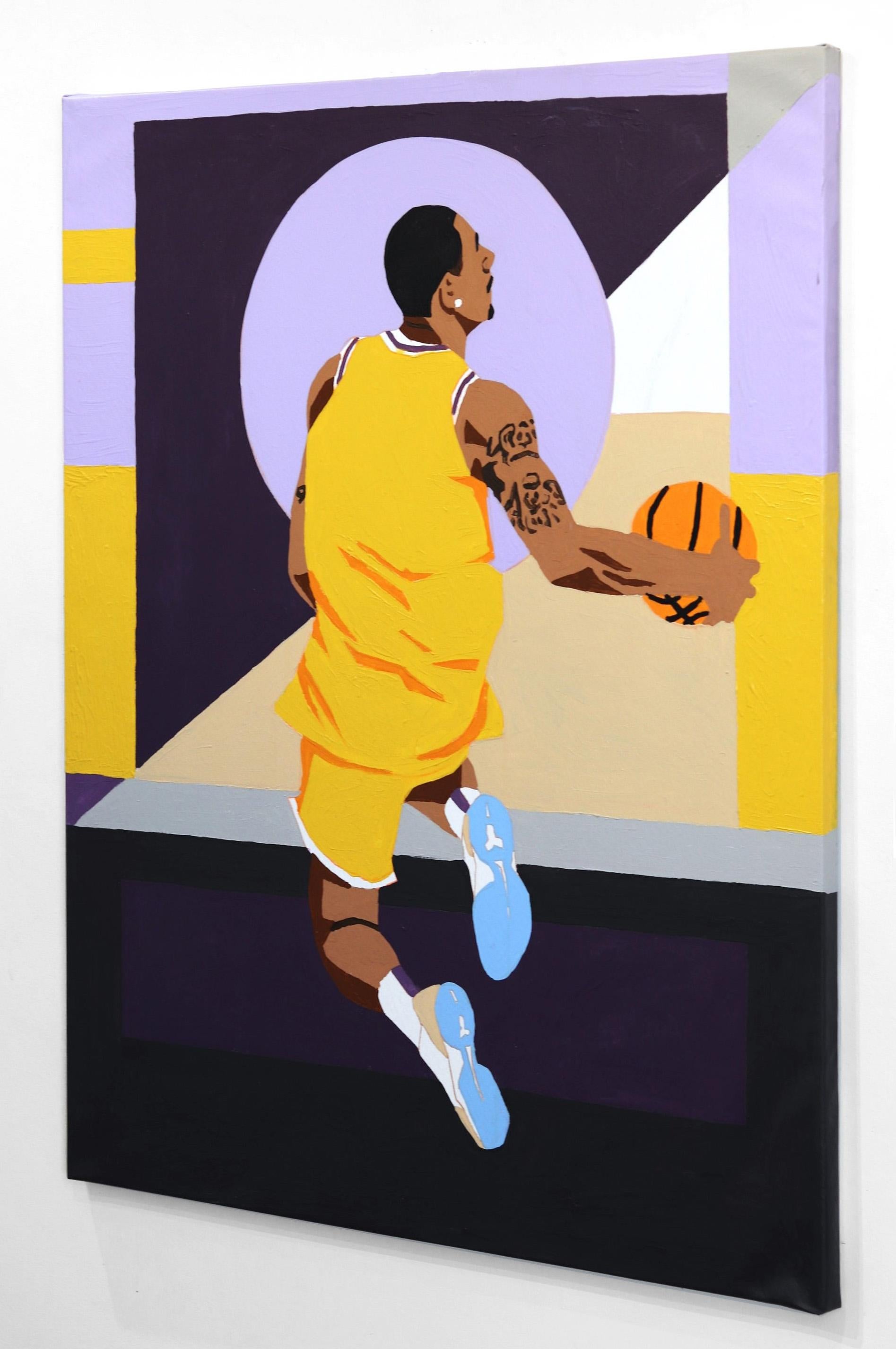 Como Kobe - Unique Contemporary Sports Inspired Basketball Painting on Canvas For Sale 1