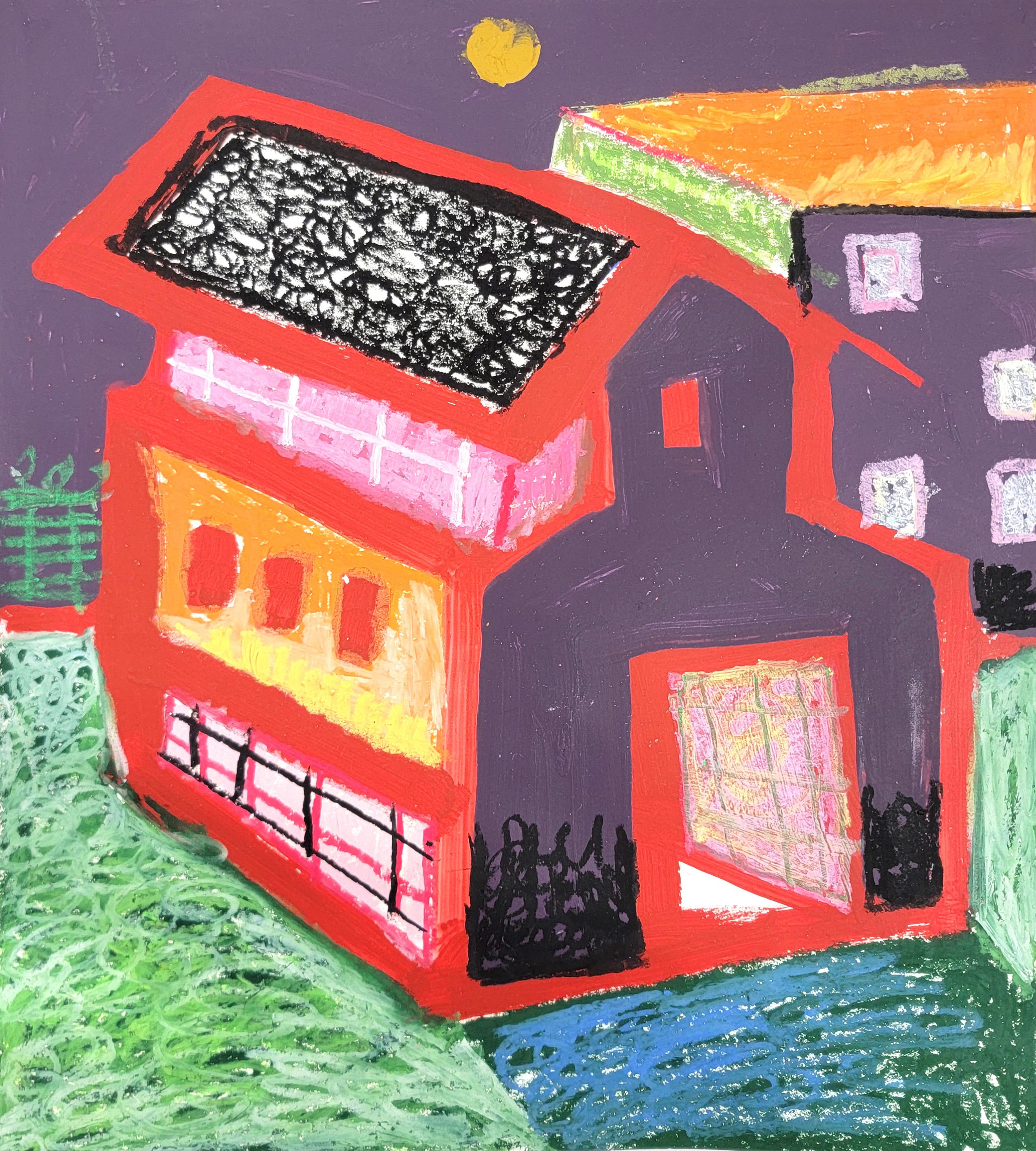 Country Grammar - Original Landscape Figurative Los Angeles Art