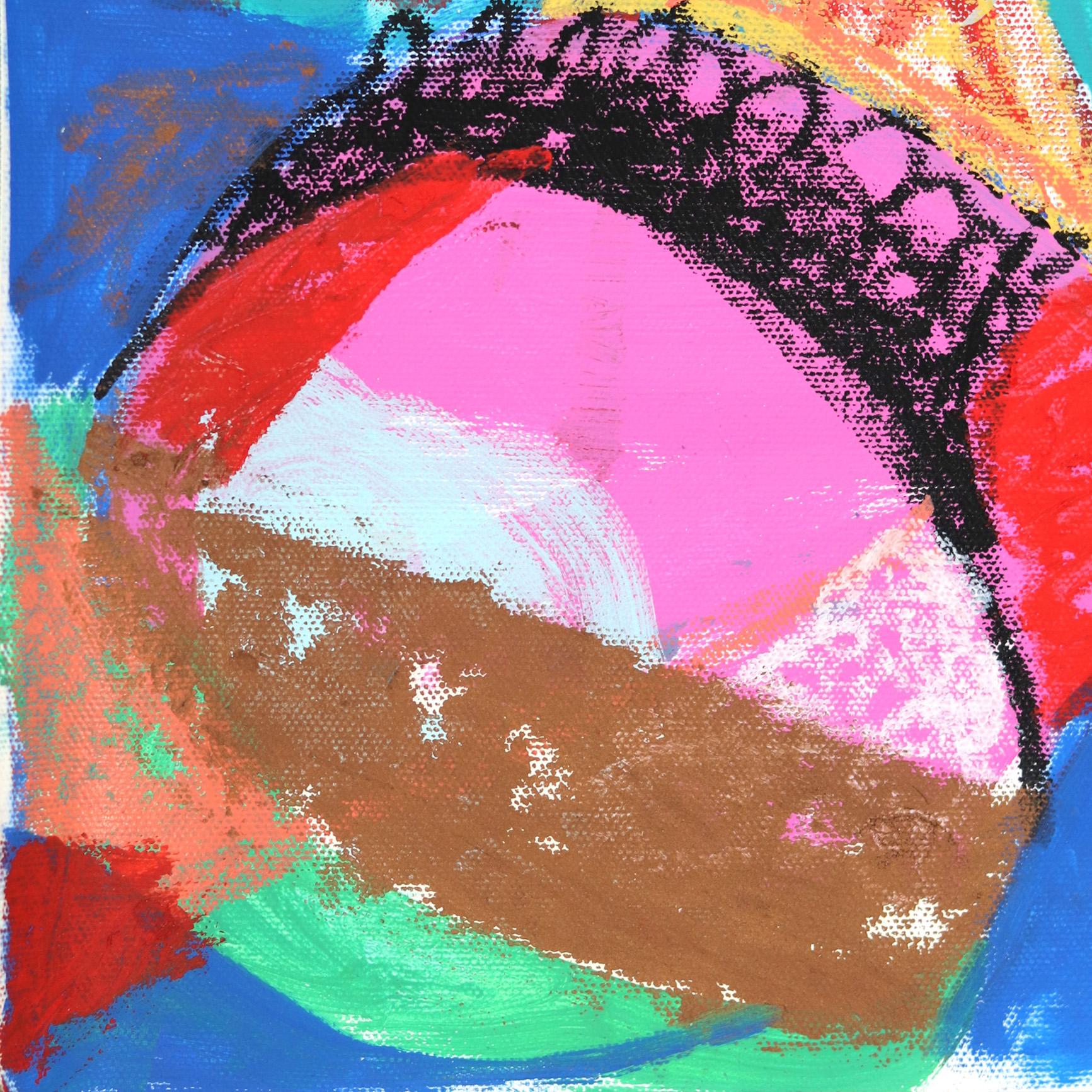 Ich fühle mich wie ein Vogelmann, Finna Get My Shine On (Pink), Figurative Painting, von Danny Brown