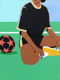 Official Like A Referee Whistle - Opera d'arte sportiva originale Pittura di calcio