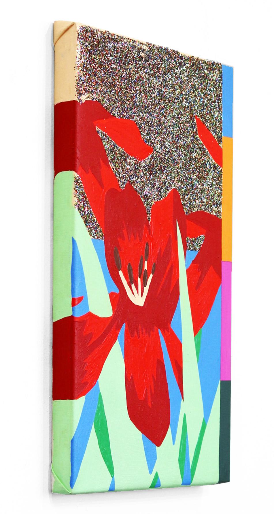 Porque Todos Pintaron Flores – Original lebhafte, farbenfrohe Pop-Art von Danny Brown im Angebot 3