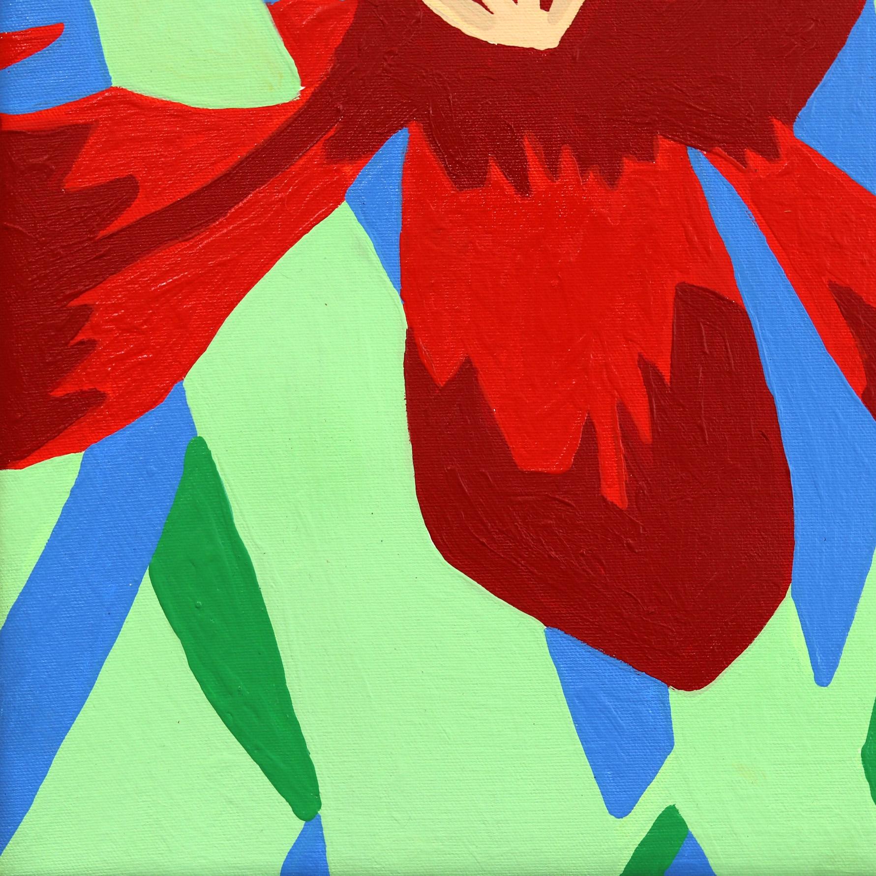 Porque Todos Pintaron Flores – Original lebhafte, farbenfrohe Pop-Art von Danny Brown im Angebot 6