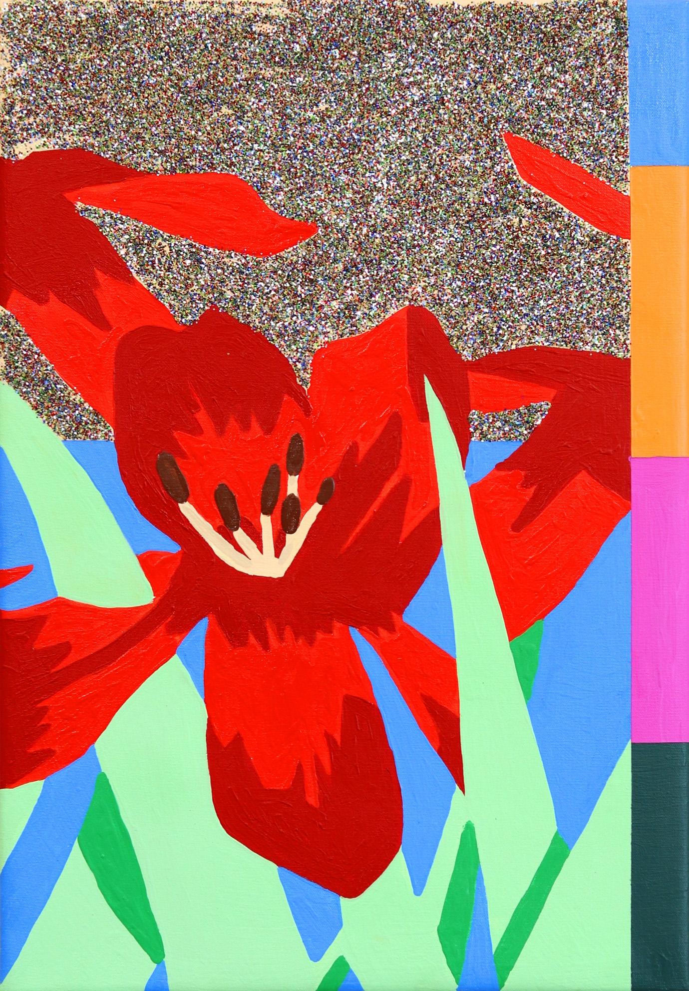 Porque Todos Pintaron Flores - Original Vibrant Colorful Pop Art by Danny Brown
