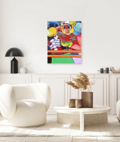 Pow Right in the Kisser - Arte figurativa contemporanea della boxe intrisa di colore