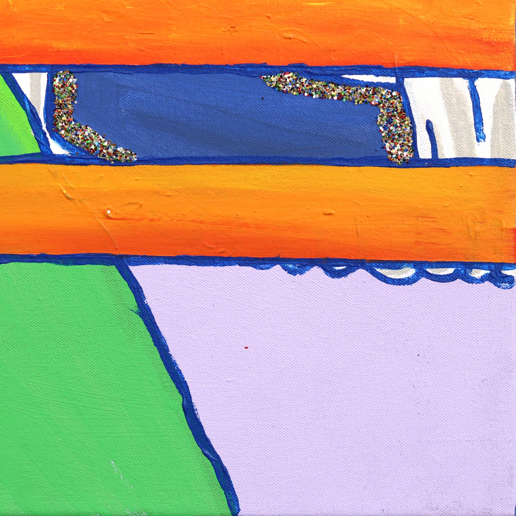 Pow Right in the Kisser - Zeitgenössische figurative Boxkunst in Farben getaucht im Angebot 5