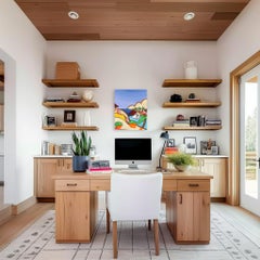 Somewhere Tropical - Colorful Abstract Landscape Painting Los Angeles Artist