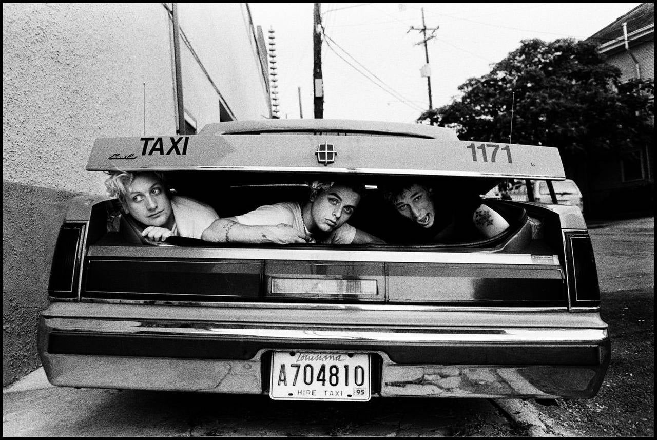 Danny Clinch Black and White Photograph - Green Day, New Orleans, LA