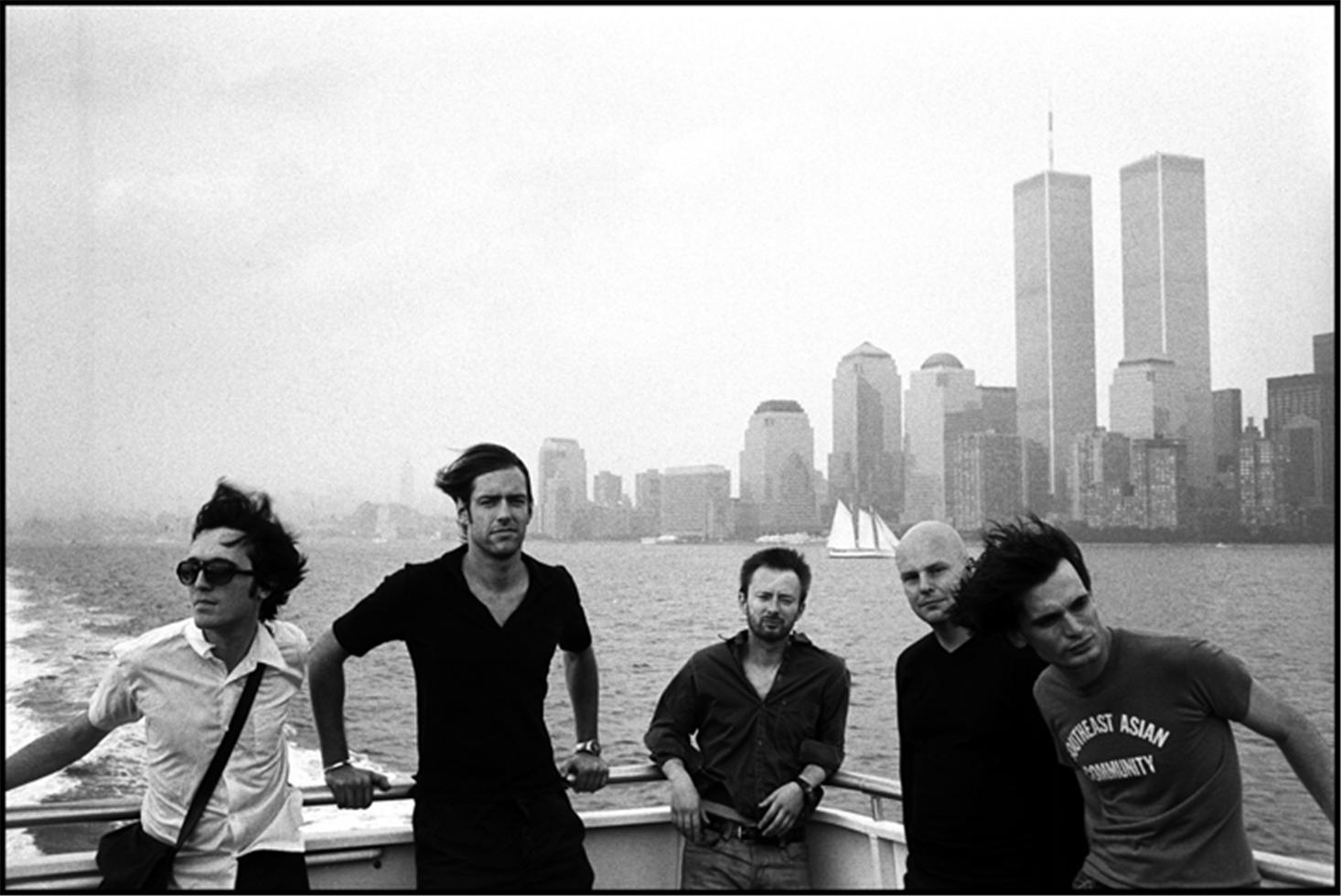 Danny Clinch Black and White Photograph - Radiohead, NYC 2001