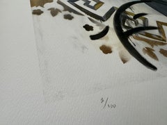 Fibonacci Versace Hand Embellished Archival Giclee Print Medusa