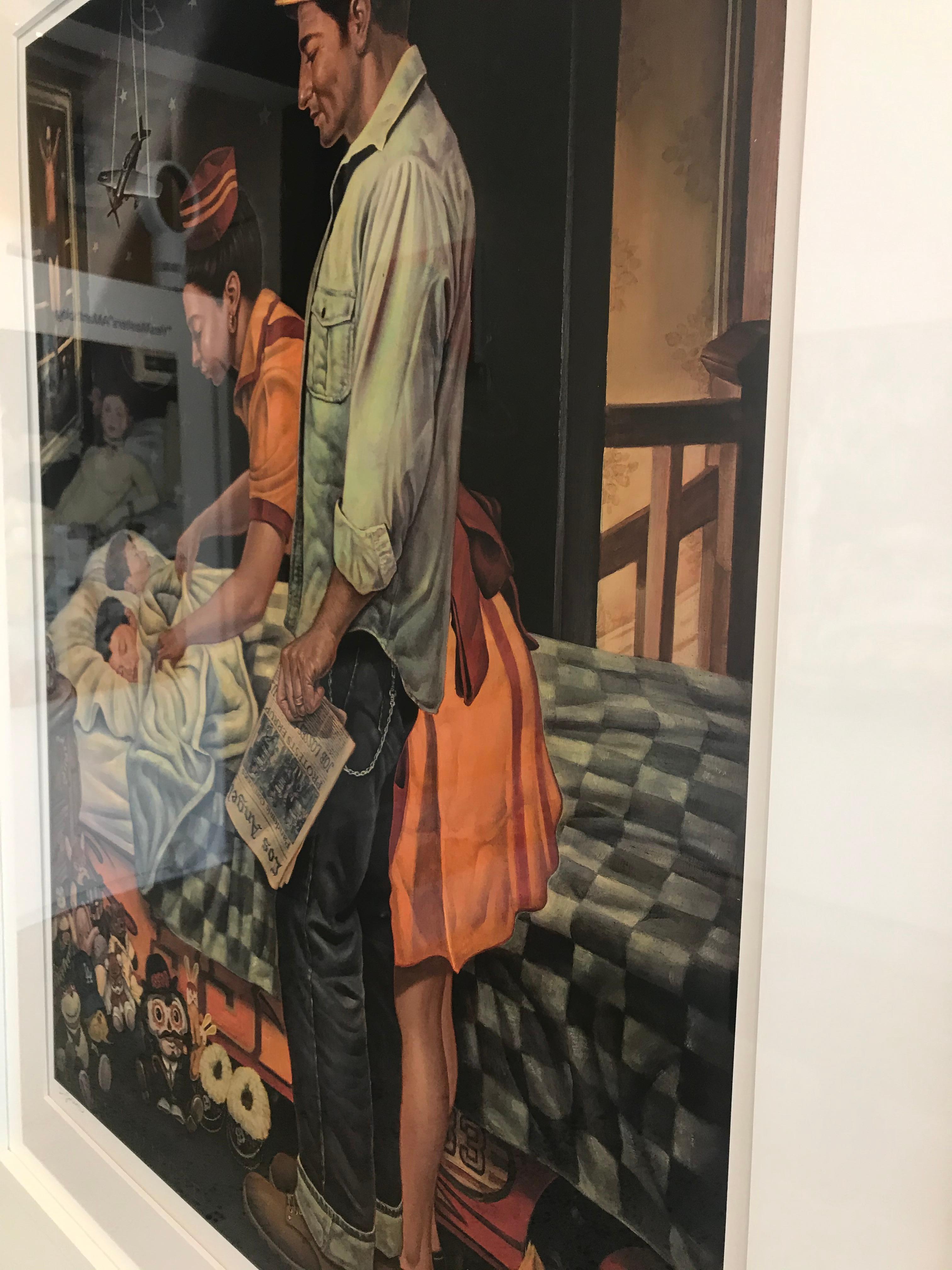 Libertà dalla paura, Giclee-Ed. 1/10, Danny Galieote, Le 4 libertà di Norman Rockwell in vendita 4