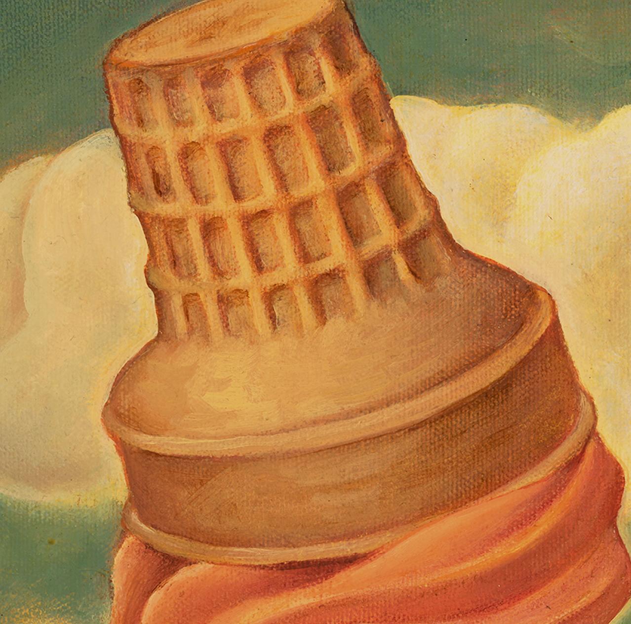 Helado!, Danny Galieote, Óleo sobre lienzo, Figura femenina, Americana Pop en venta 8