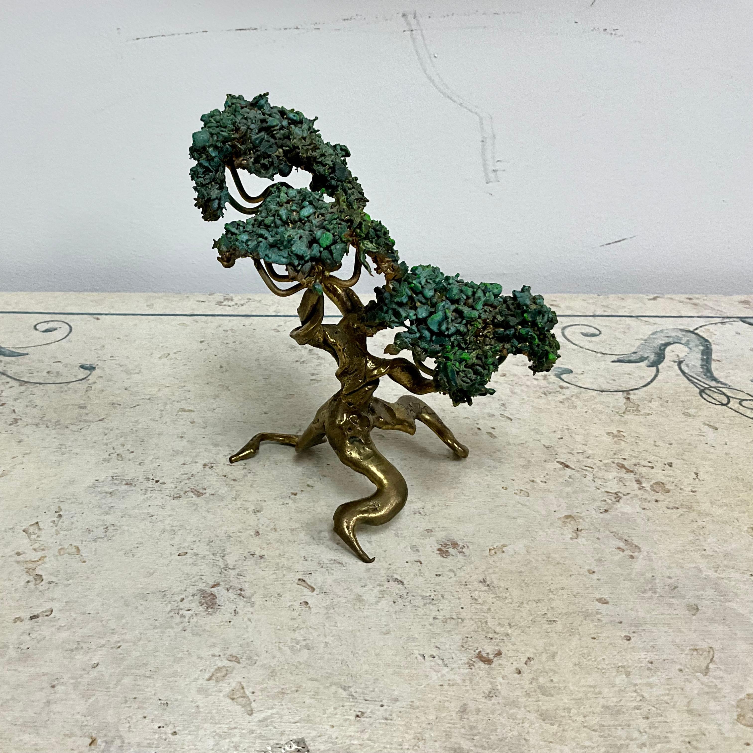 Mid-Century Modern Danny Garcia (1929 - 2012) Bronze California Cypress Tree Sculpture  For Sale