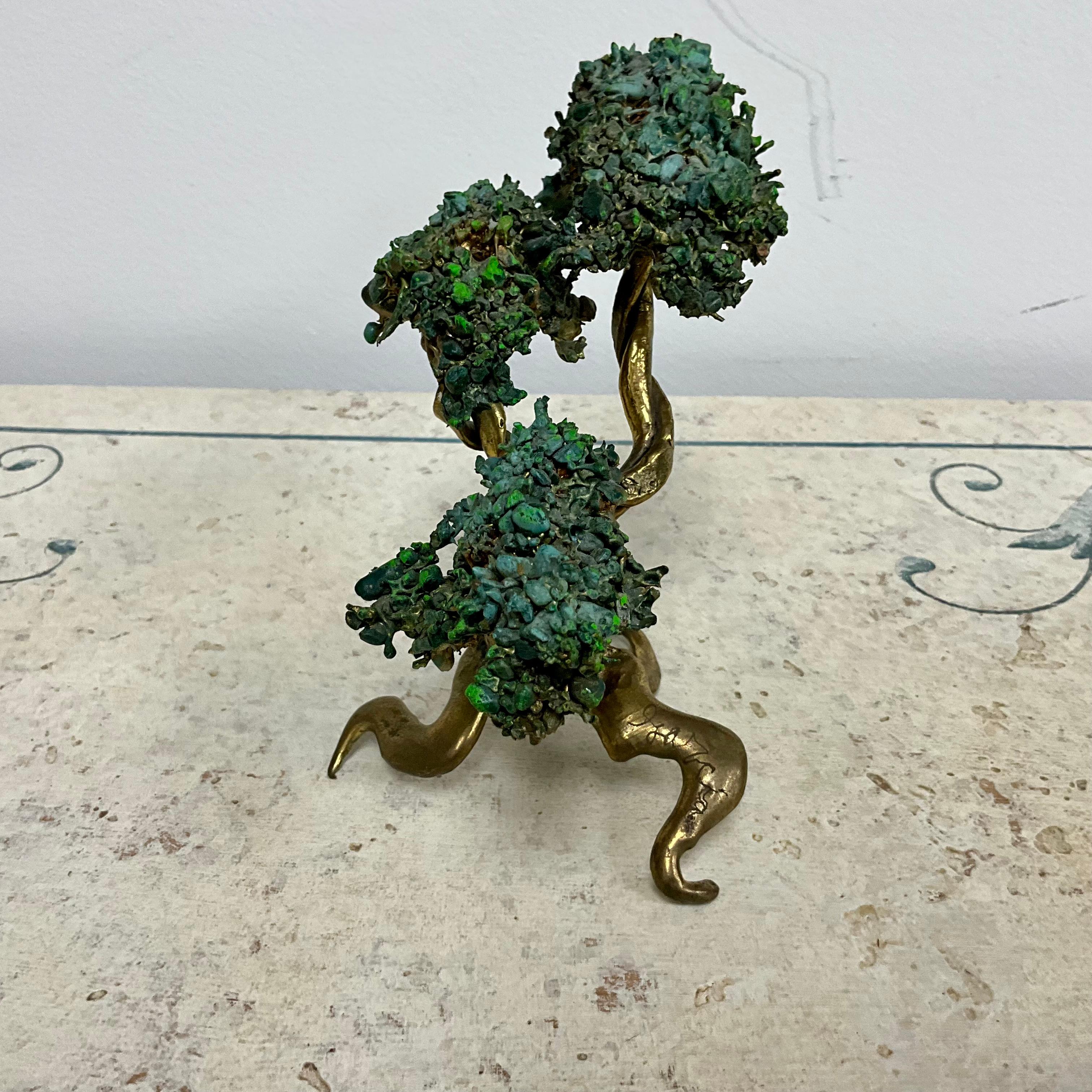 American Danny Garcia (1929 - 2012) Bronze California Cypress Tree Sculpture  For Sale