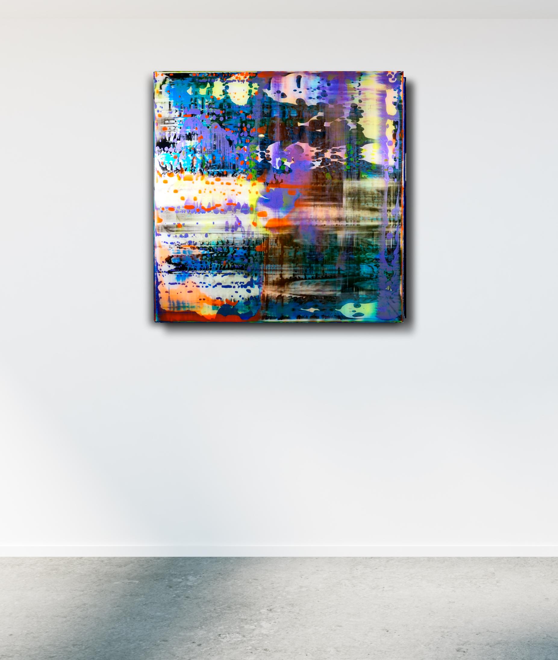Socrate (Pittura astratta) - Abstract Painting Marrone di Danny Giesbers 