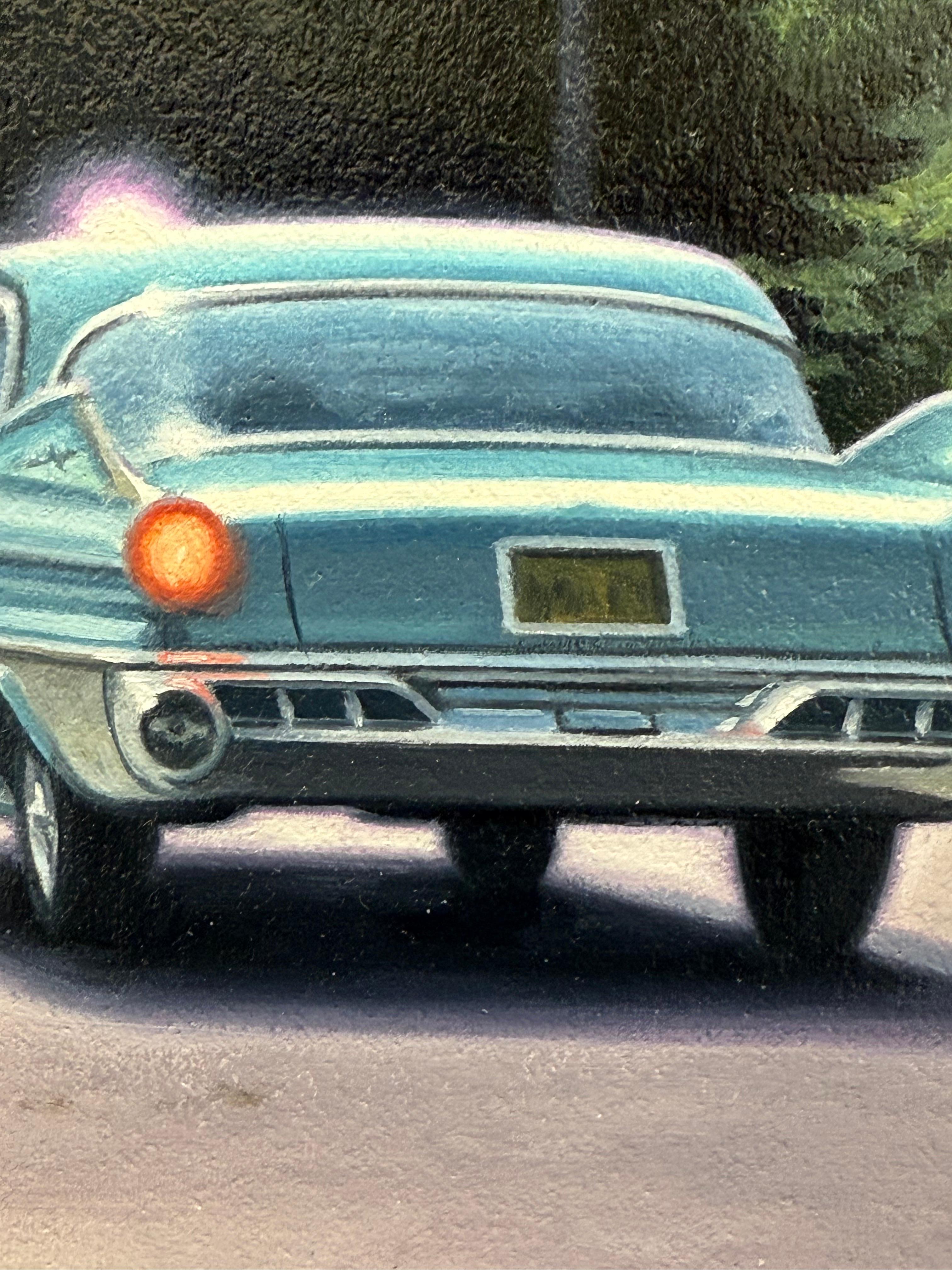 Abend im Central Park – Painting von Danny Heller