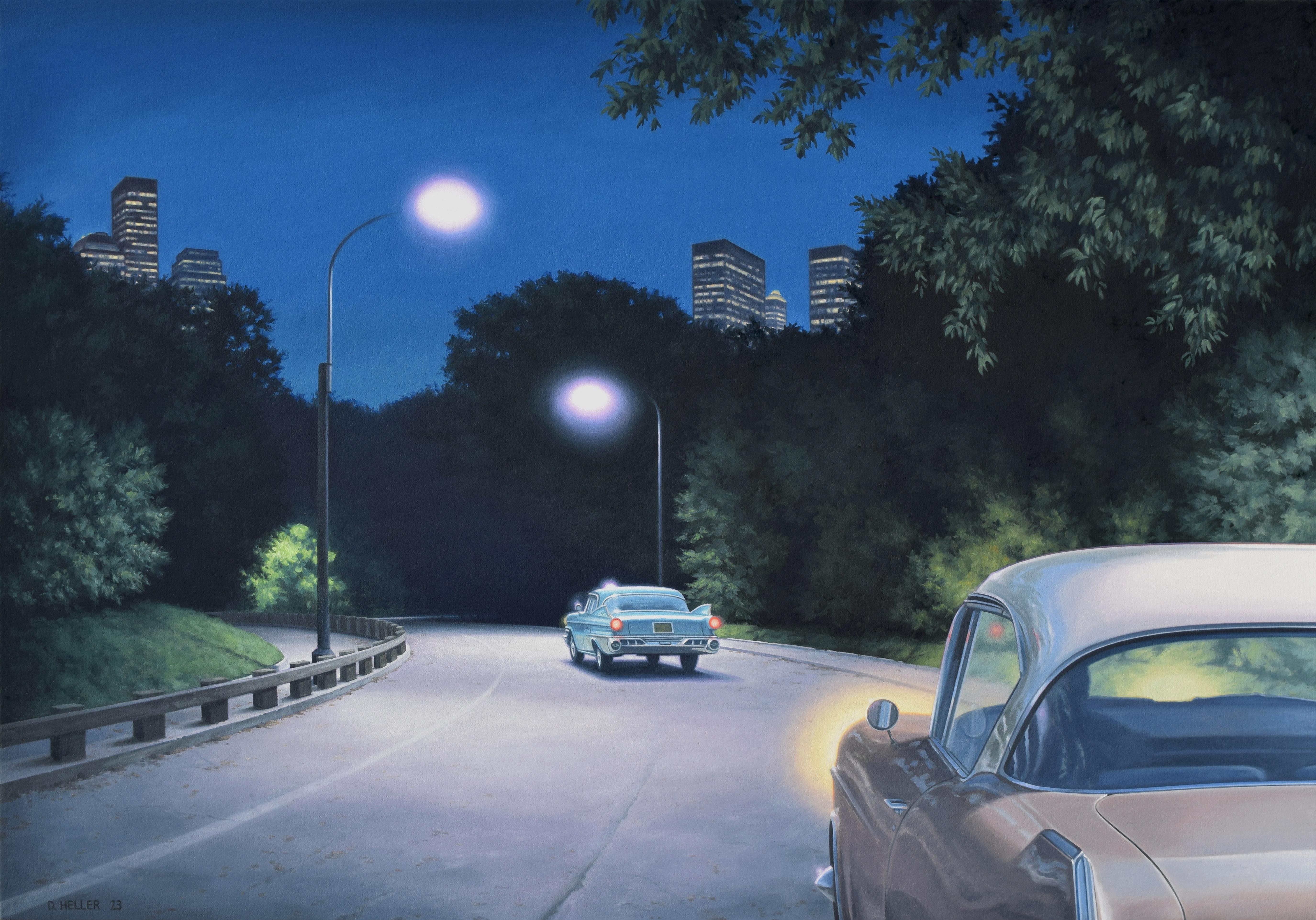 Danny Heller Interior Painting – Abend im Central Park