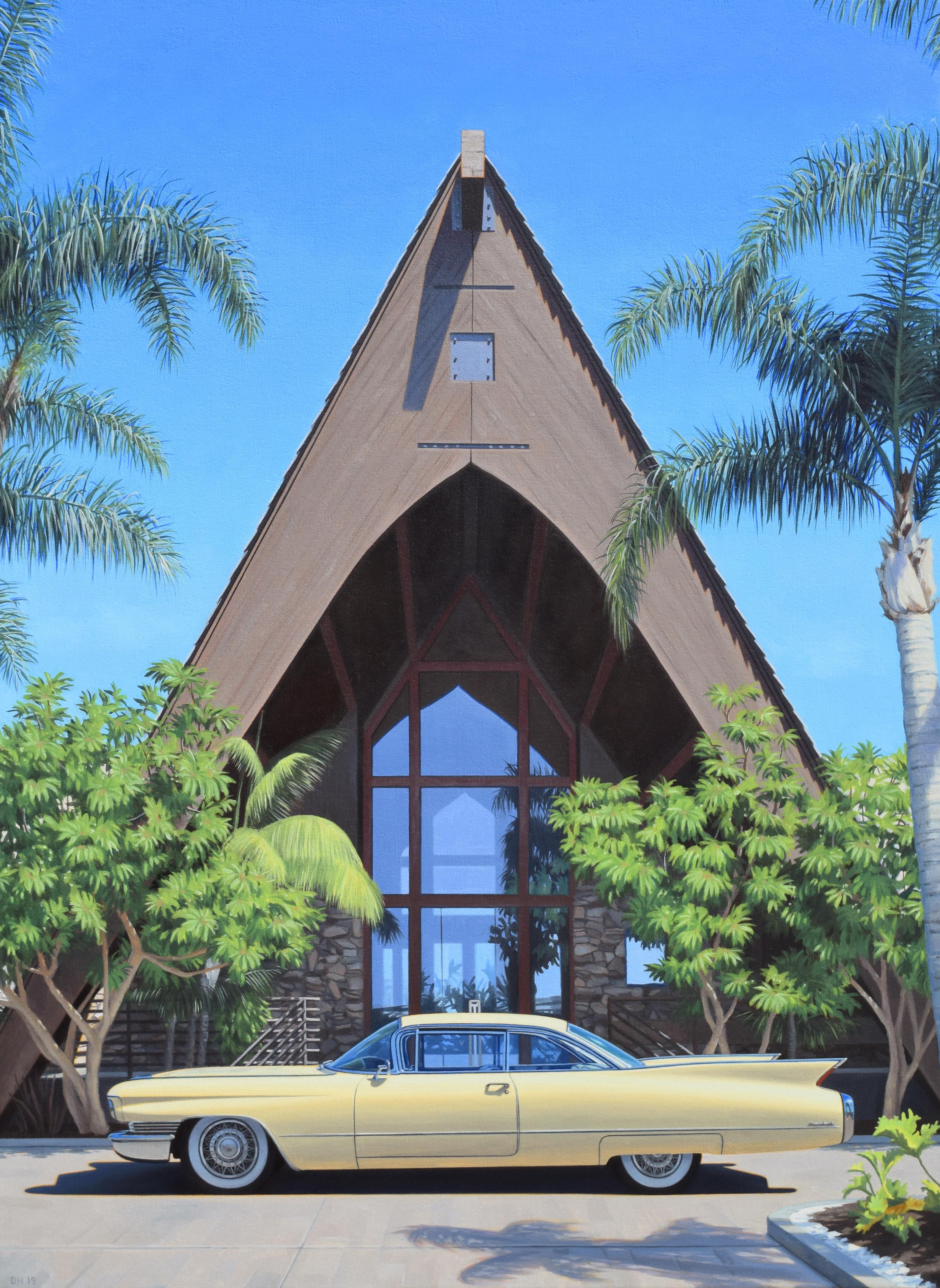 Landscape Painting de Danny Heller - El Cadillac de Humphrey