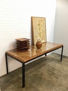 Danny Ho Fong Iron and Cane Top Table