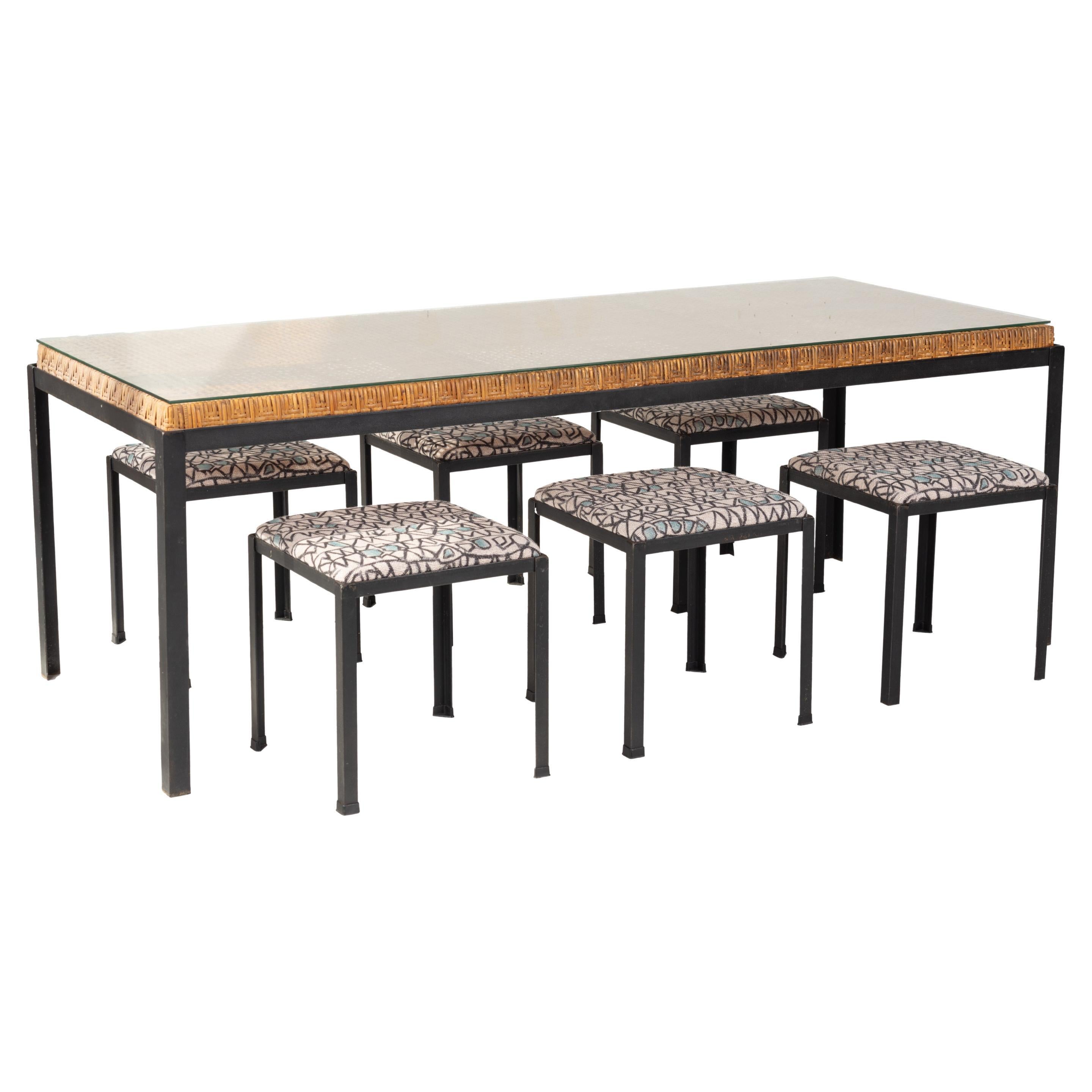 Danny Ho Fong Six Seat Dining Set For Sale