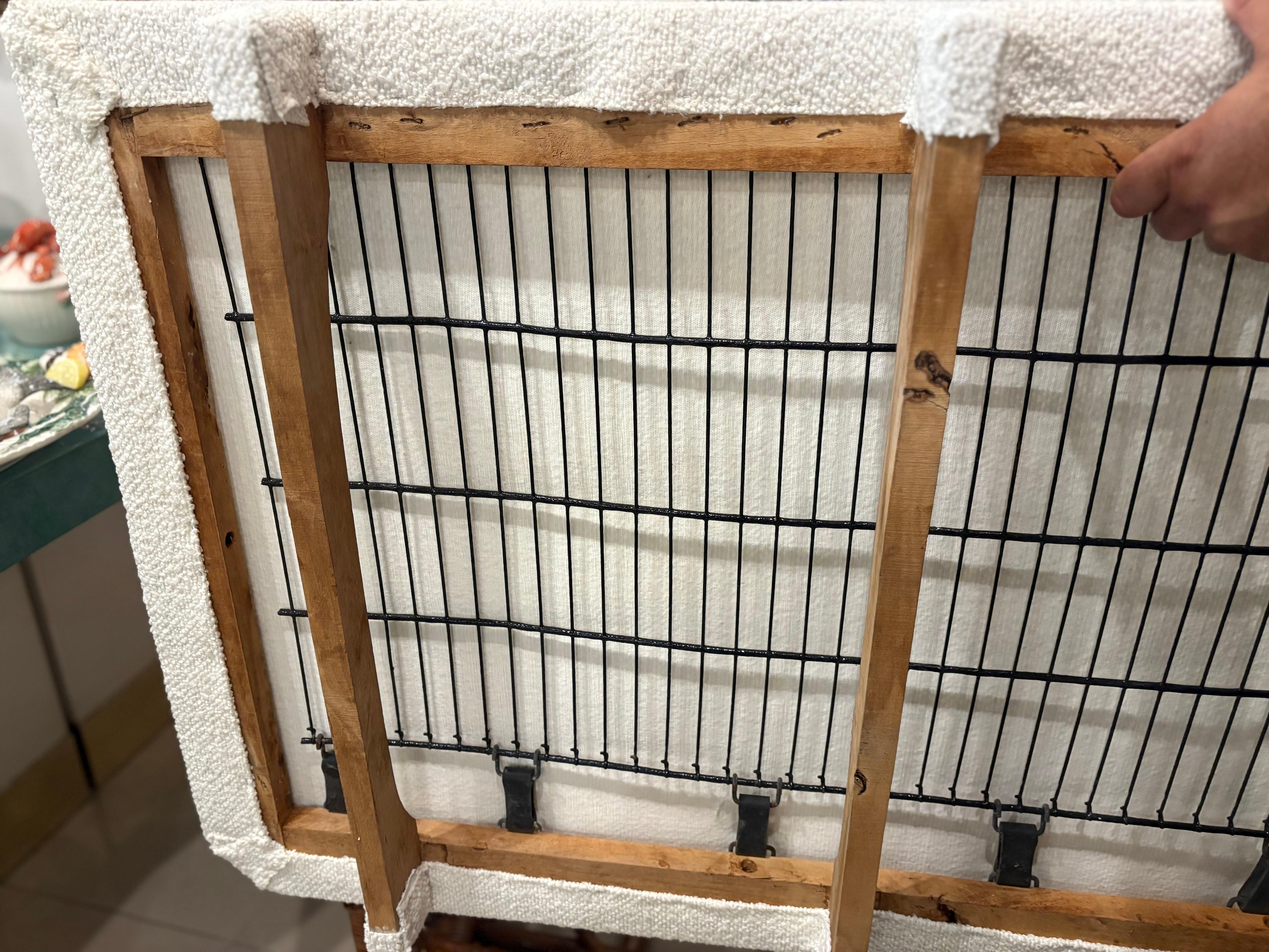 Danny Ho Fong Tanganika Tropi-Cal Sofa Rare Basket Rattan Restored Boucle For Sale 7