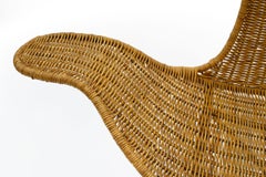 Danny Ho Fong Wave Chair for Tropi-Cal Rattan and Steel, 1960s