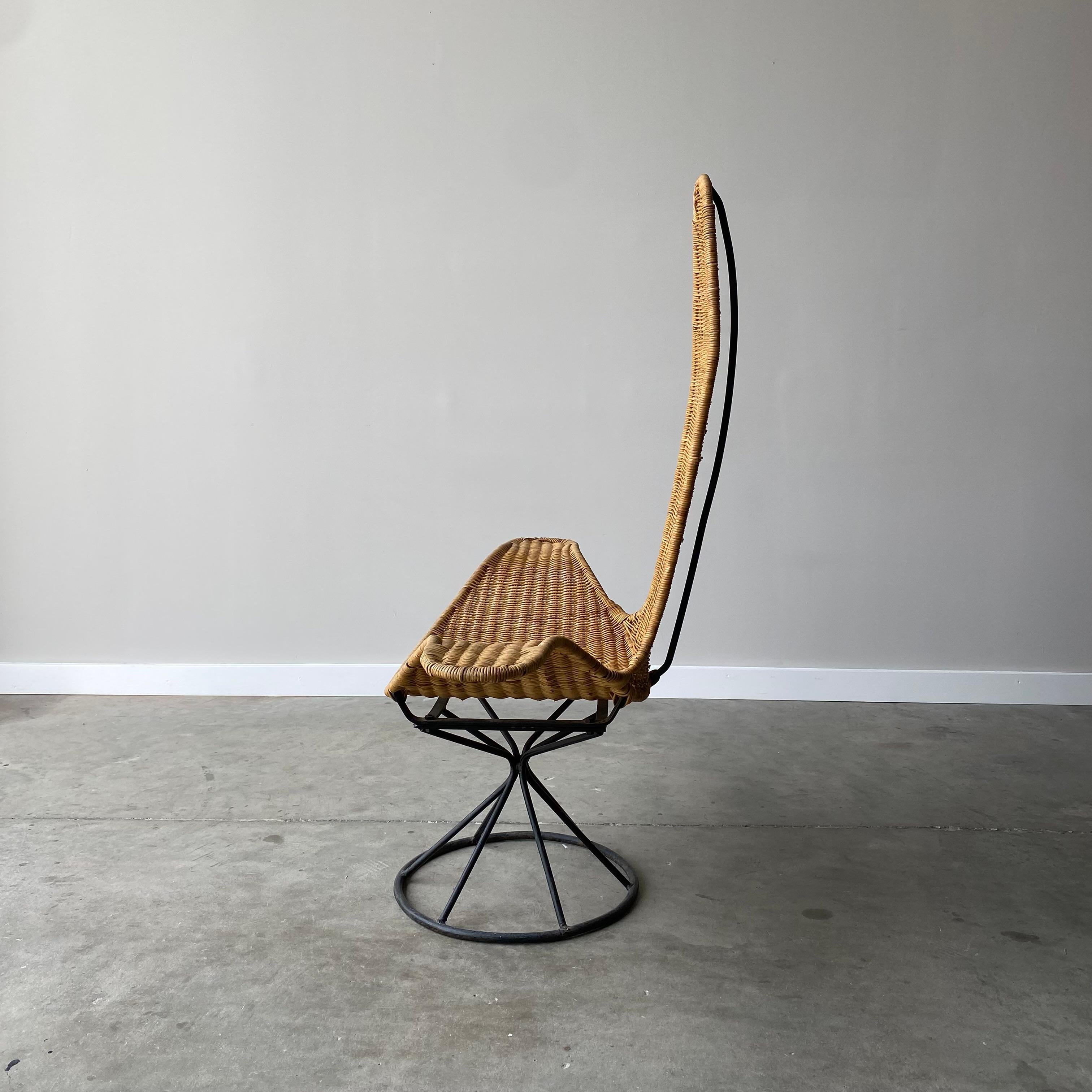 Mid-Century Modern Chaise Wave de Danny Ho Fong, Tropi-Cal en vente