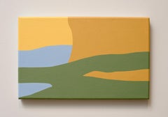 Mad River, 2017, enamel on canvas by Danny Joe Rose III
