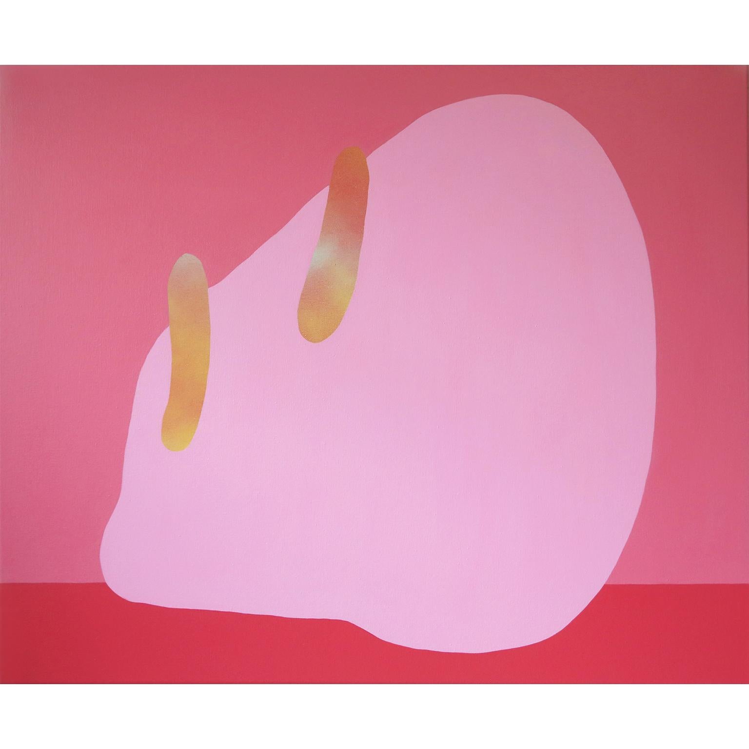 Spirit Sounds, 2017, Pink acrylic and spray paints, by Danny Joe Rose III For Sale 2