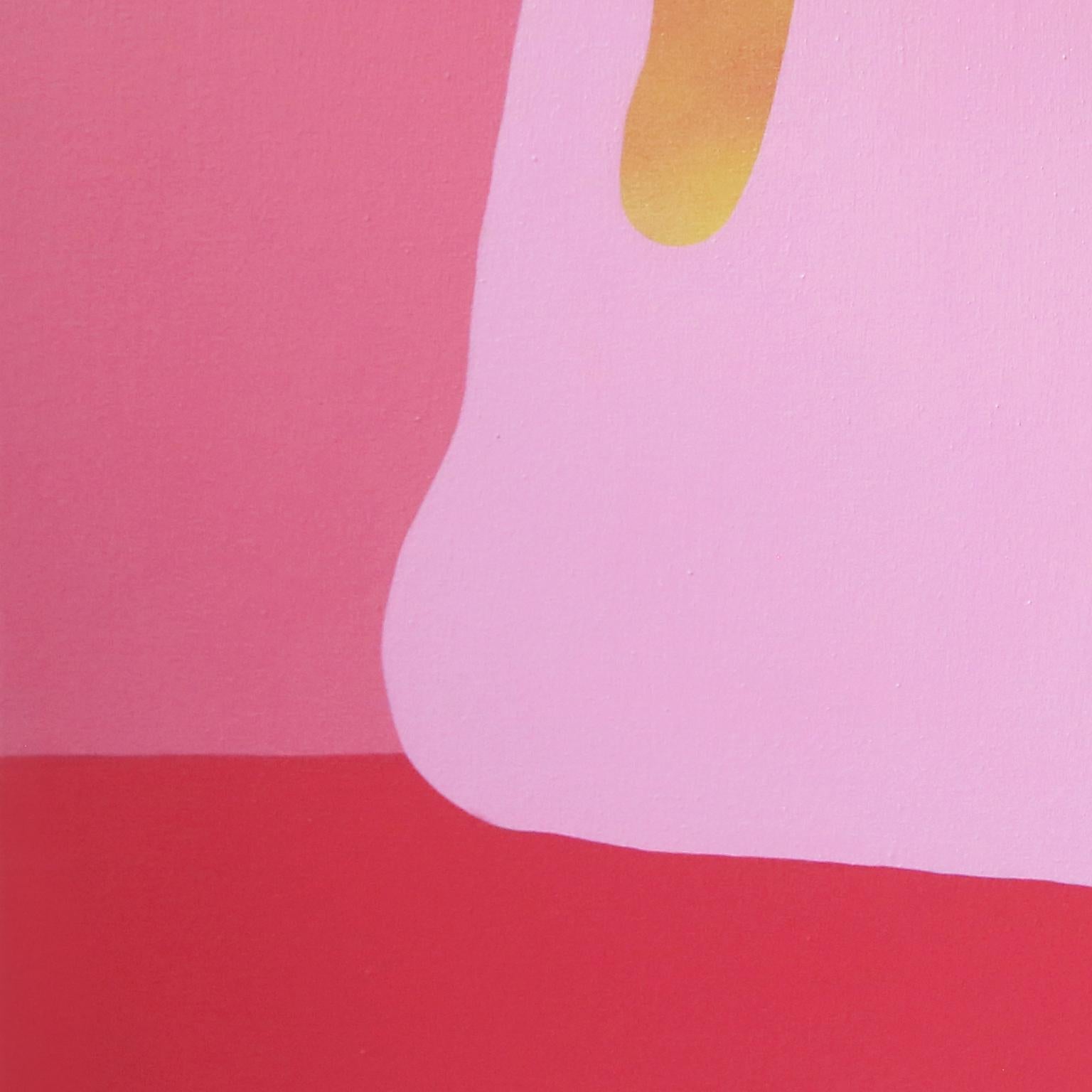 Spirit Sounds, 2017, Pink acrylic and spray paints, by Danny Joe Rose III For Sale 3