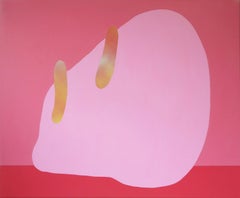 Spirit Sounds, 2017, Pink acrylic and spray paints, by Danny Joe Rose III