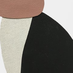 GUST 003 by Danny Joe Rose III, abstract nature collage. Black, white and pink