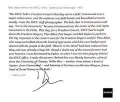 Bob Dylan Behind SNCC Office, Greenwood, Mississippi, 1963