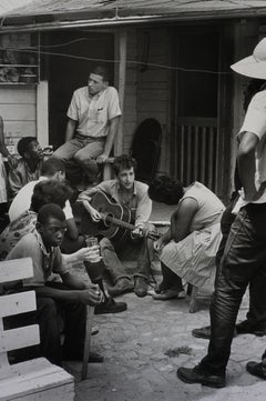 Vintage Bob Dylan Behind the SNCC Office, 1963