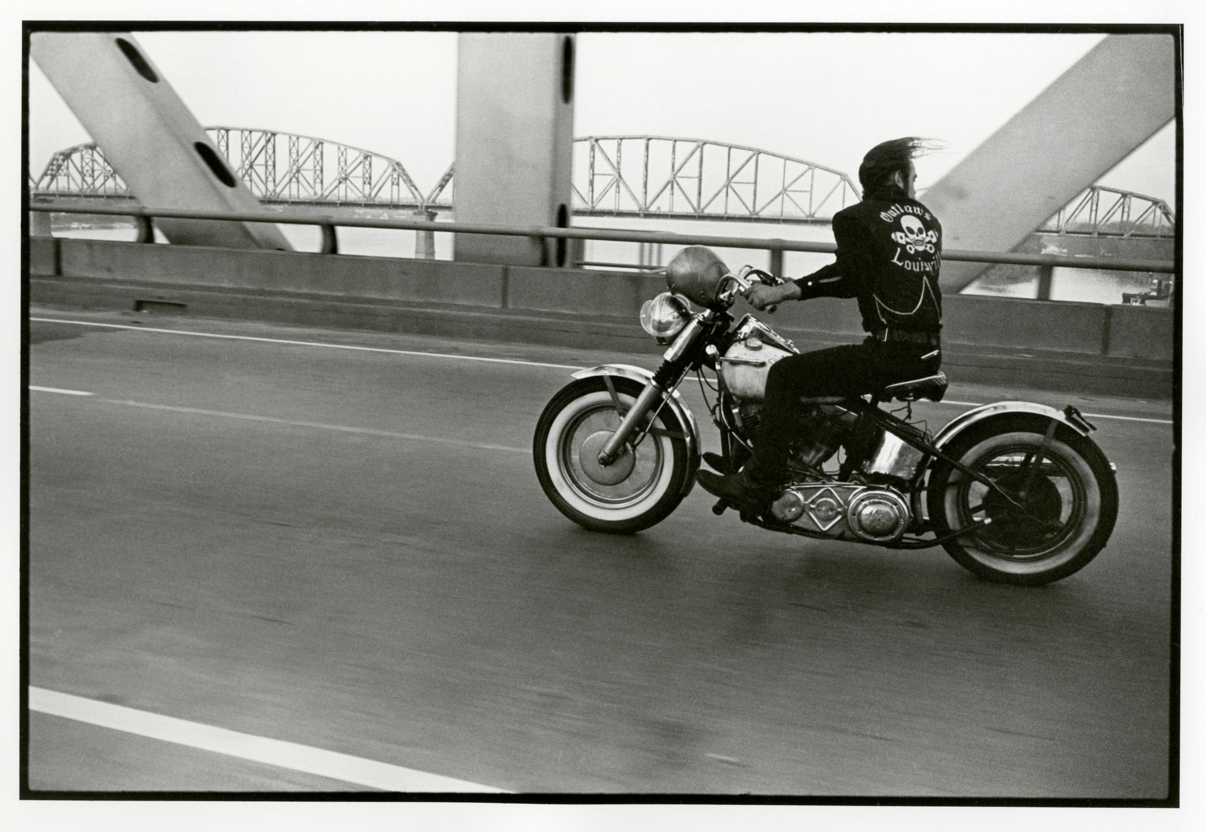Danny Lyon Black and White Photograph - Crossing the Ohio River near Louisville, 1966
