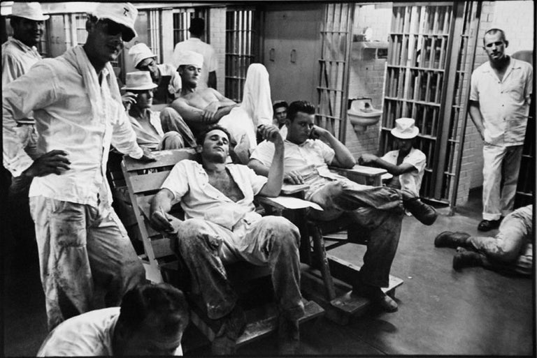 Danny Lyon Black and White Photograph - Six-Wing Cell Block